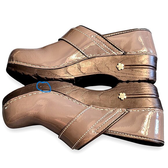 Koi by Sanita Patent Leather Women's Clogs, Gray EU 37 / US 6, Nursing - EUC - Picture 12 of 12